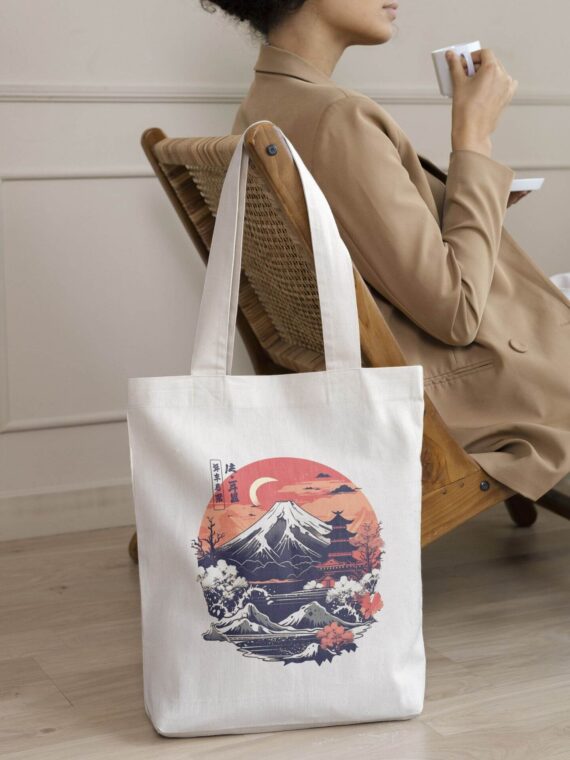 Pagoda Haven Japanese Art Tote Bag